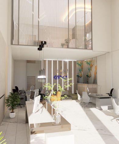 Envio Endüstri Firması Ofis 3 Boyutlu Çizim